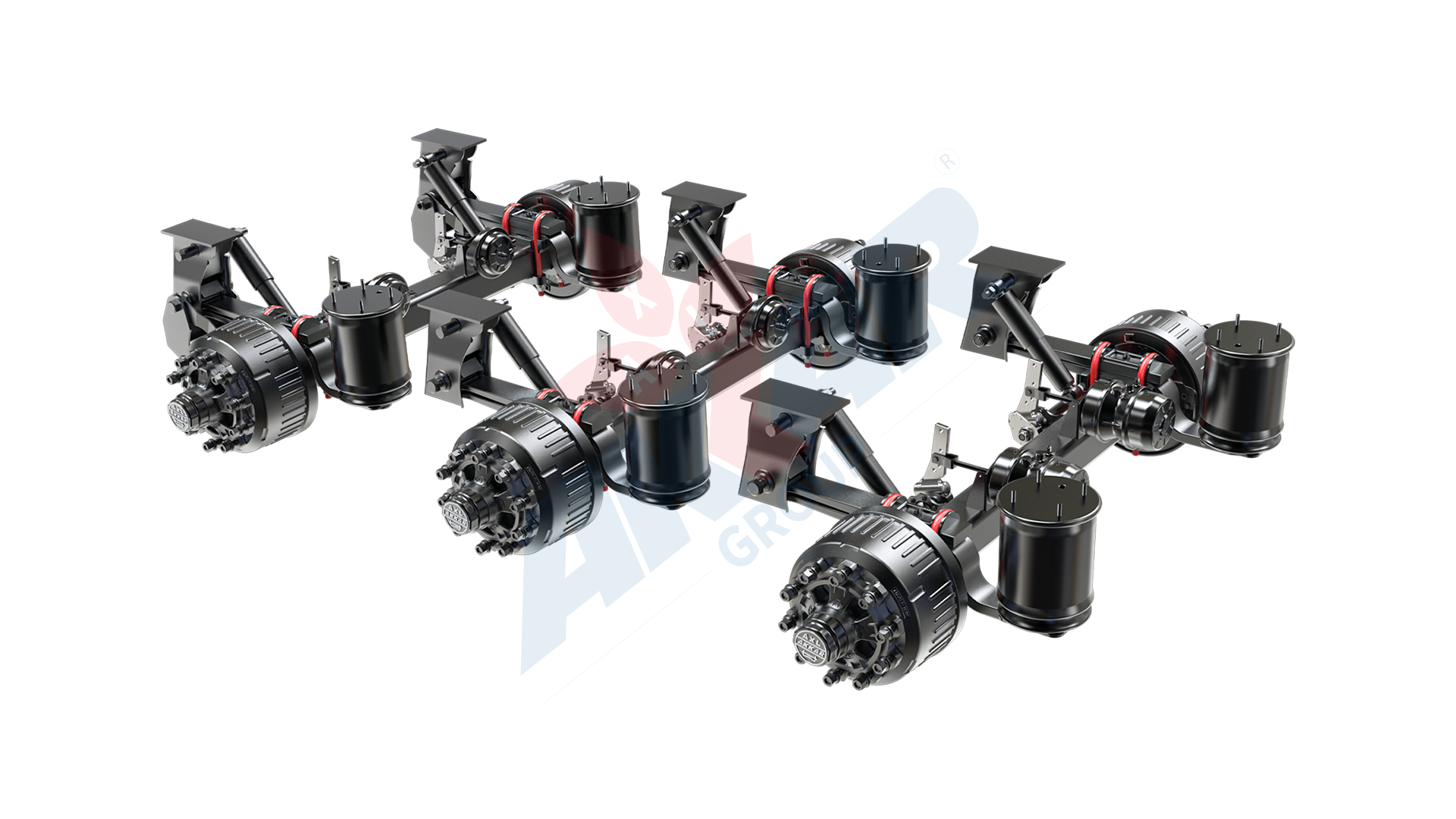 3*12 Ton Kampanalı Dingil